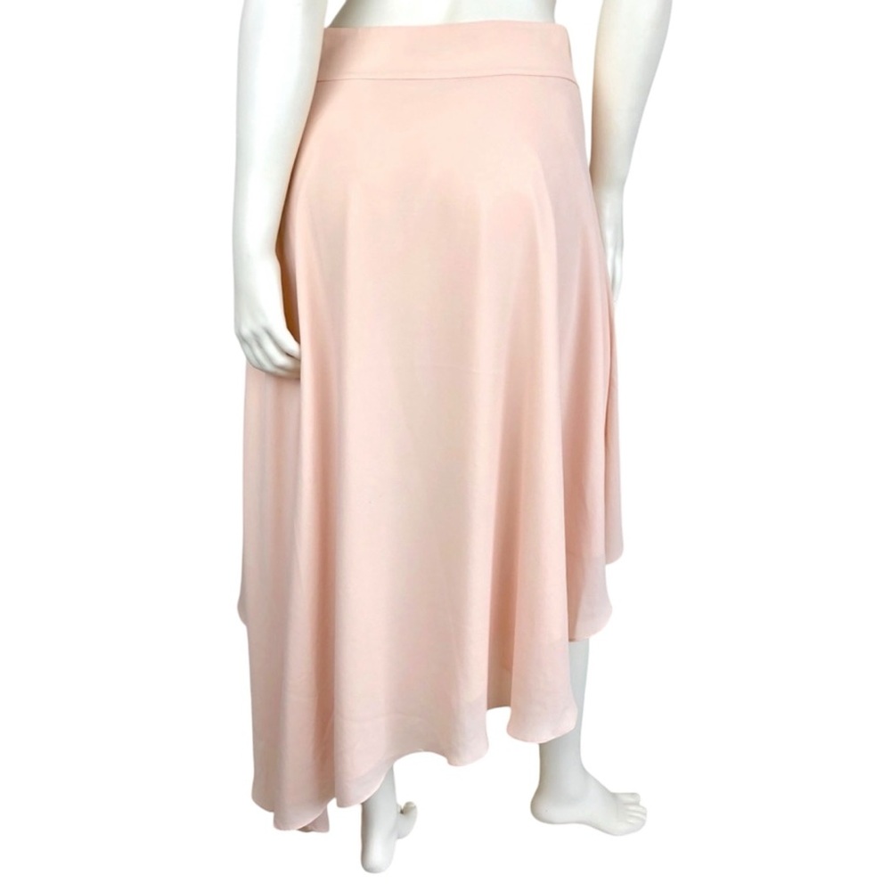 Elizabeth and James Pink Asymmetrical Midi Skirt